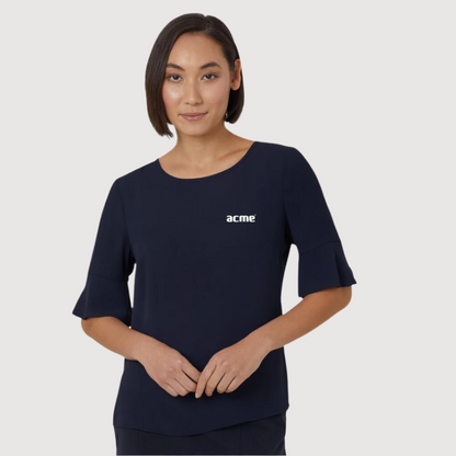 Women's Fluted Sleeve Top [Demo] Avignon